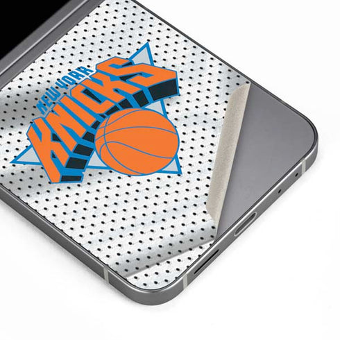 NBA New York Knicks Away Jersey Galaxy Z Flip6 Skin